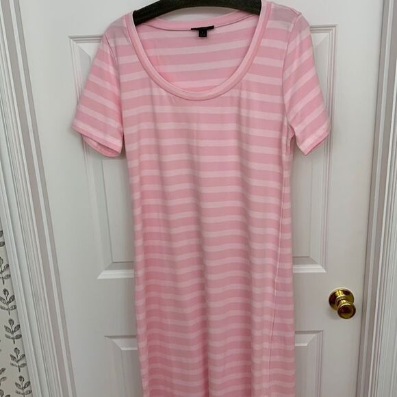 J.Crew size Large NWOT maxi pink stripe dress - Picture 1 of 9